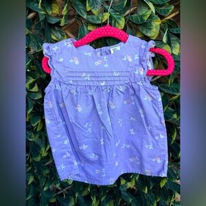 ▪️‎ 10/$25- Osh Kosh Floral Ruffle Cotton Blouse